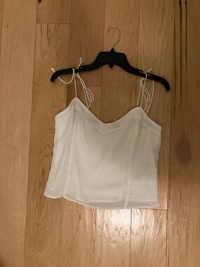 Abercrombie & Fitch White spaghetti Strap  Cami